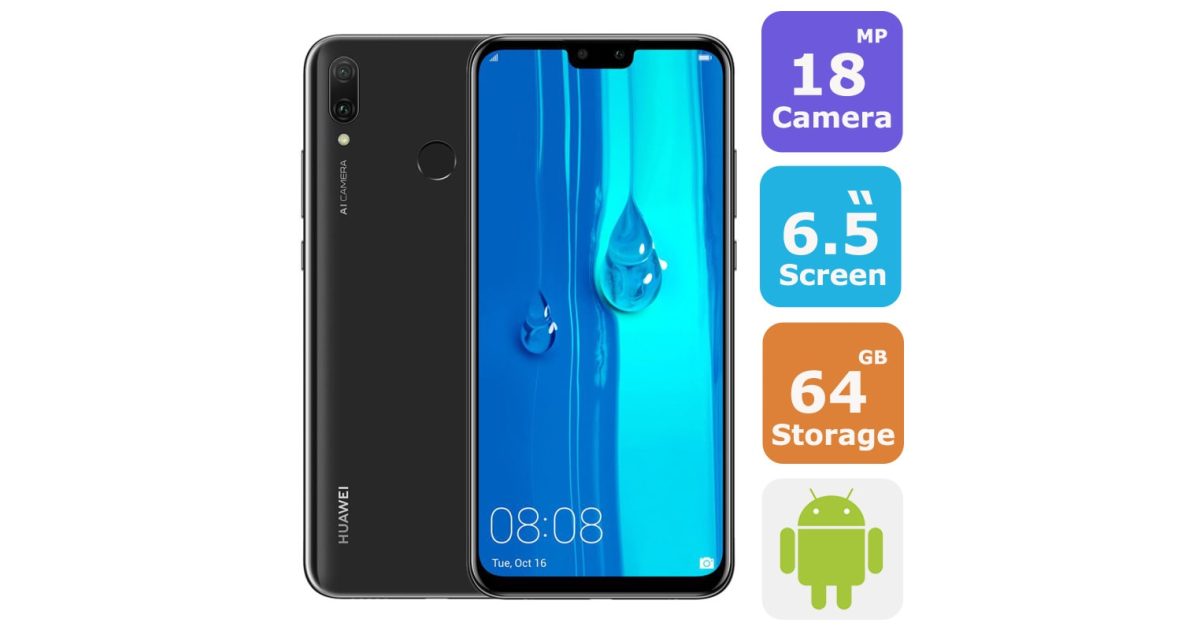 Huawei Y9 2019 Dual Sim Smartphone(Android 8.1,6.5 Inch,4G+WiFi,64GB+4GB) Warranty price, review and buy in UAE, Dubai, Abu Dhabi |aimsouq.com