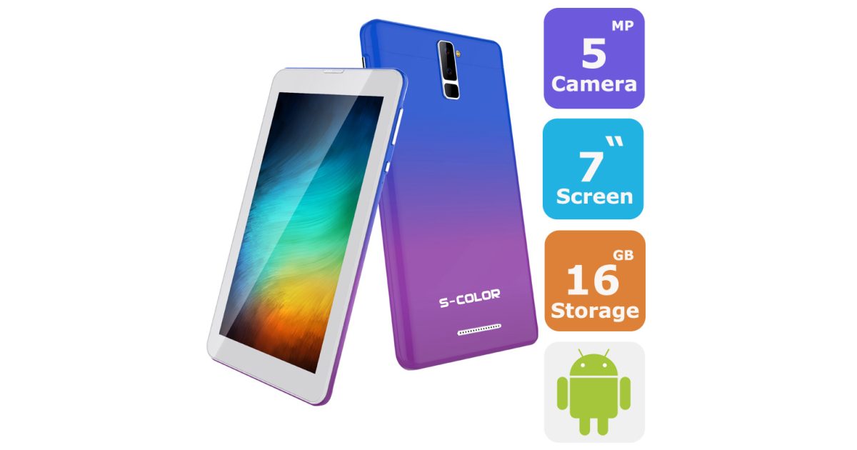 S-COLOR U706 Dual sim Tablets (Android 7.0,7.0 Inch, 4G+WiFi,16GB+2GB) - FREE SHIPPING 6 Months Warranty price, review and buy in UAE, Dubai, Abu Dhabi |aimsouq.com