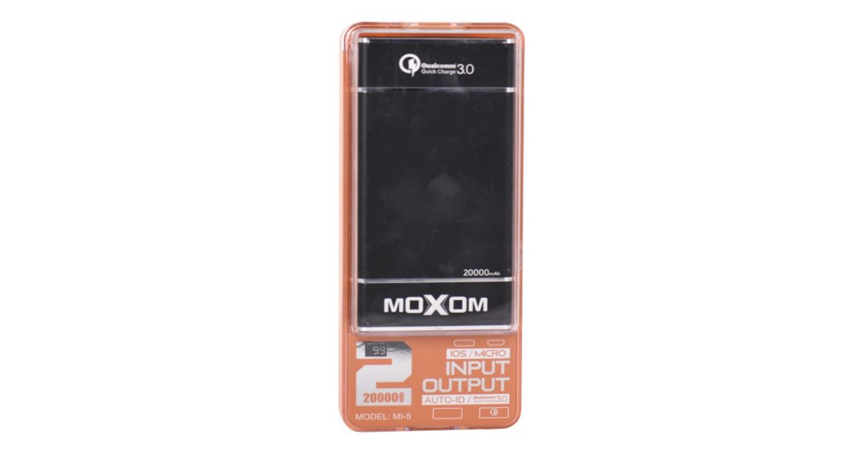 Moxom MI-5 Powerbank Quick Charge 3.0 20000mAh |Power Bank For Smart Phones price, review and buy in UAE, Dubai, Abu Dhabi |aimsouq.com