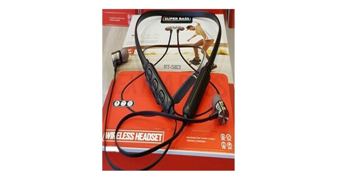 Magnetic Sports Running Waterproof Wireless Headset RT-583 Earphones Noise Canceling  price, review and buy in UAE, Dubai, Abu Dhabi |aimsouq.com