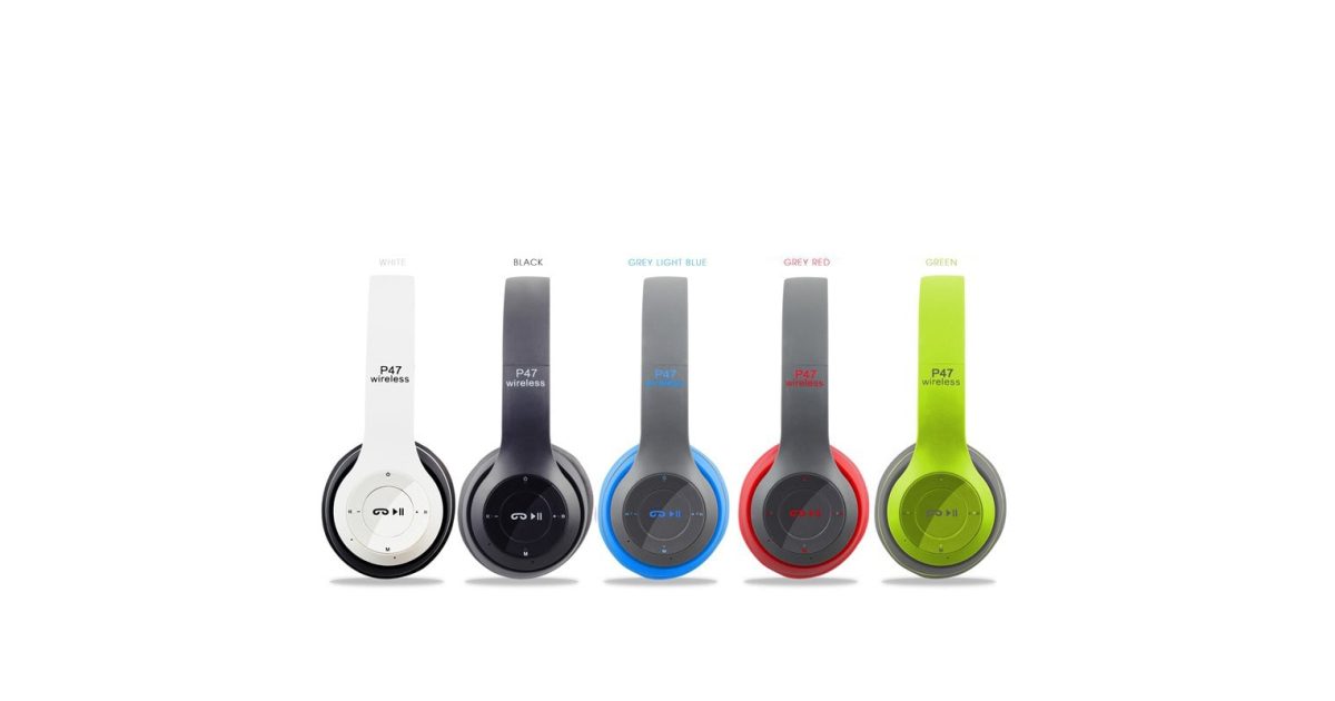 P47 Bluetooth Wireless Headphones Over Foldable Headset with Microphone Stereo price, review and buy in UAE, Dubai, Abu Dhabi |aimsouq.com