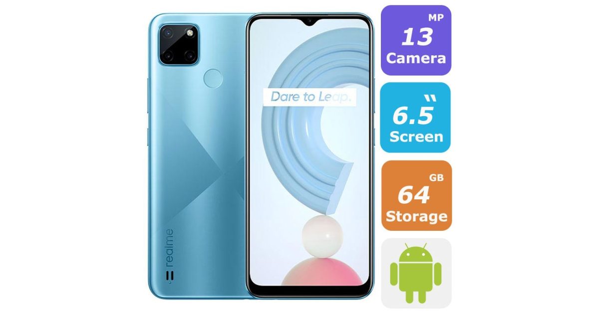 Realme C21Y Smartphone Dual SIM 64GB 4GB RAM 4G LTE Price  in UAE, Dubai, Abu Dhabi