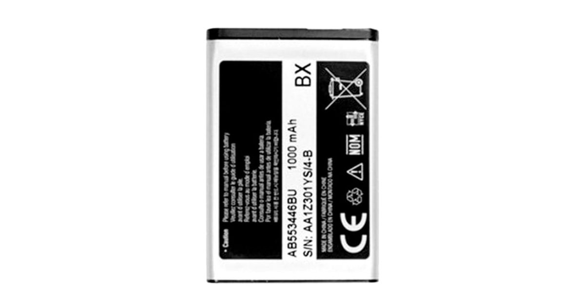 Samsung AB553446BU Replacement Battery For Samsung C5212 1000 mAh White Battery price, review and buy in UAE, Dubai, Abu Dhabi |aimsouq.com