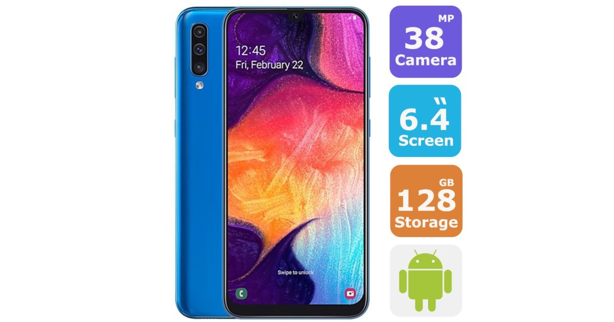 Samsung Galaxy A50 Dual Sim Smartphone ( Android 9.0,6.4 Inch,128GB+4GB,LTE,4G+WiFi) - 1 Year Warranty price, review and buy in UAE, Dubai, Abu Dhabi,Sharjah,Ajman | aimsouq.com
